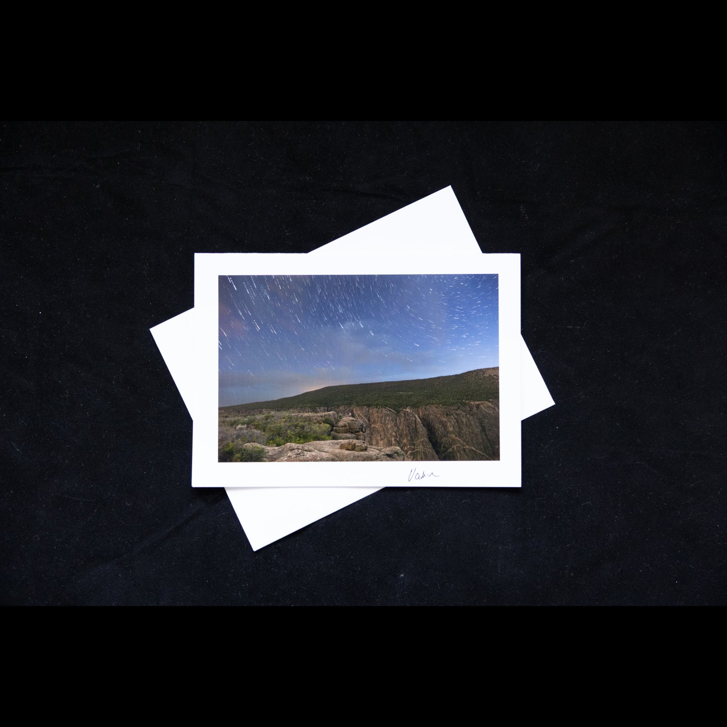 Photo Notecard Black Canyon of the Gunnison Star Trail