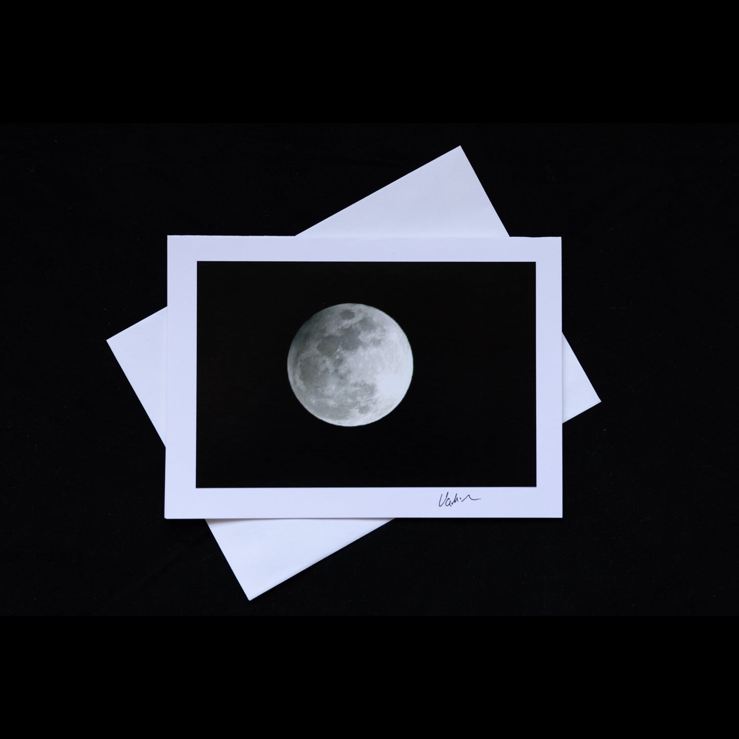 Full moon photo notecard
