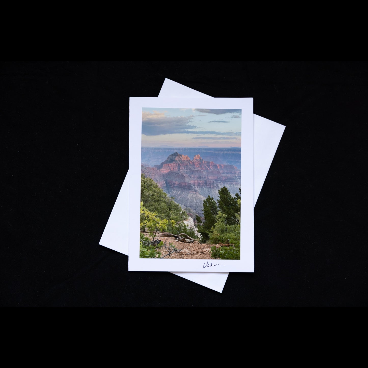 Photo notecard twilight at the Grand Canyon