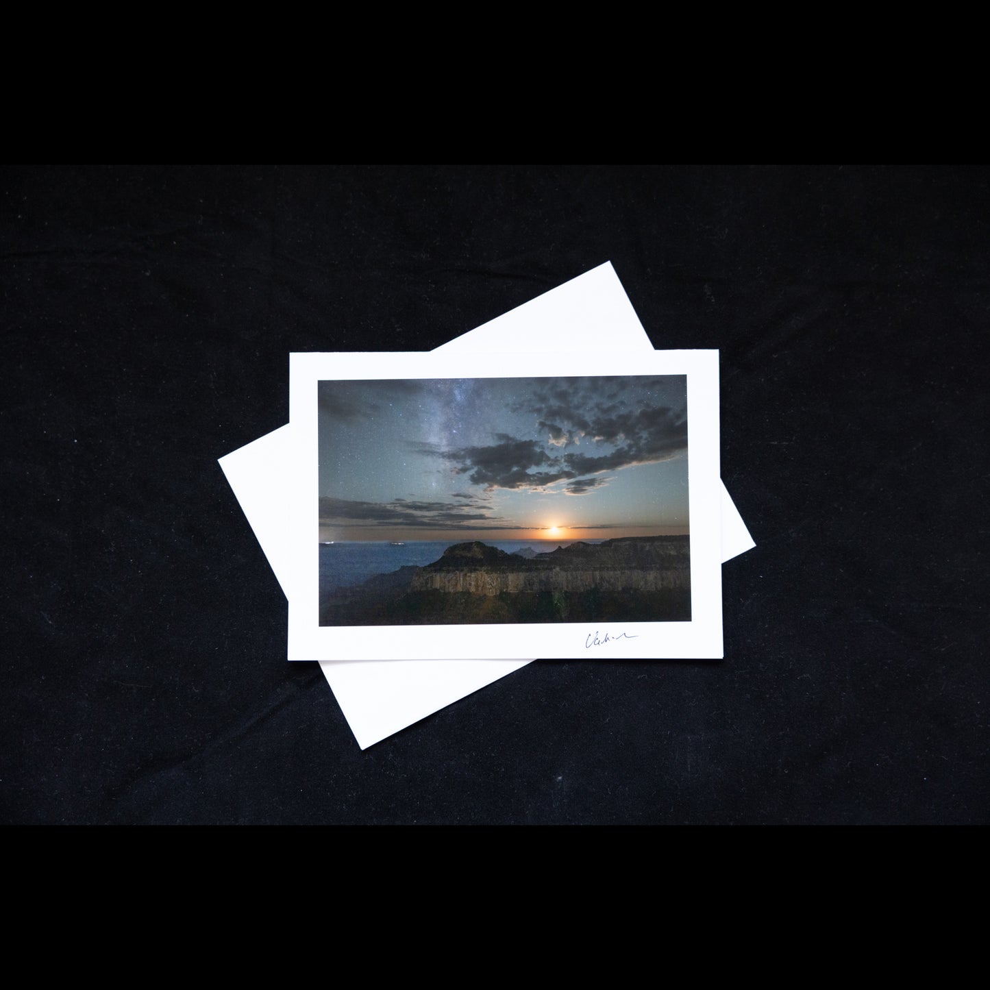 Photo Notecard Grand Canyon Milky Way and Moon Set
