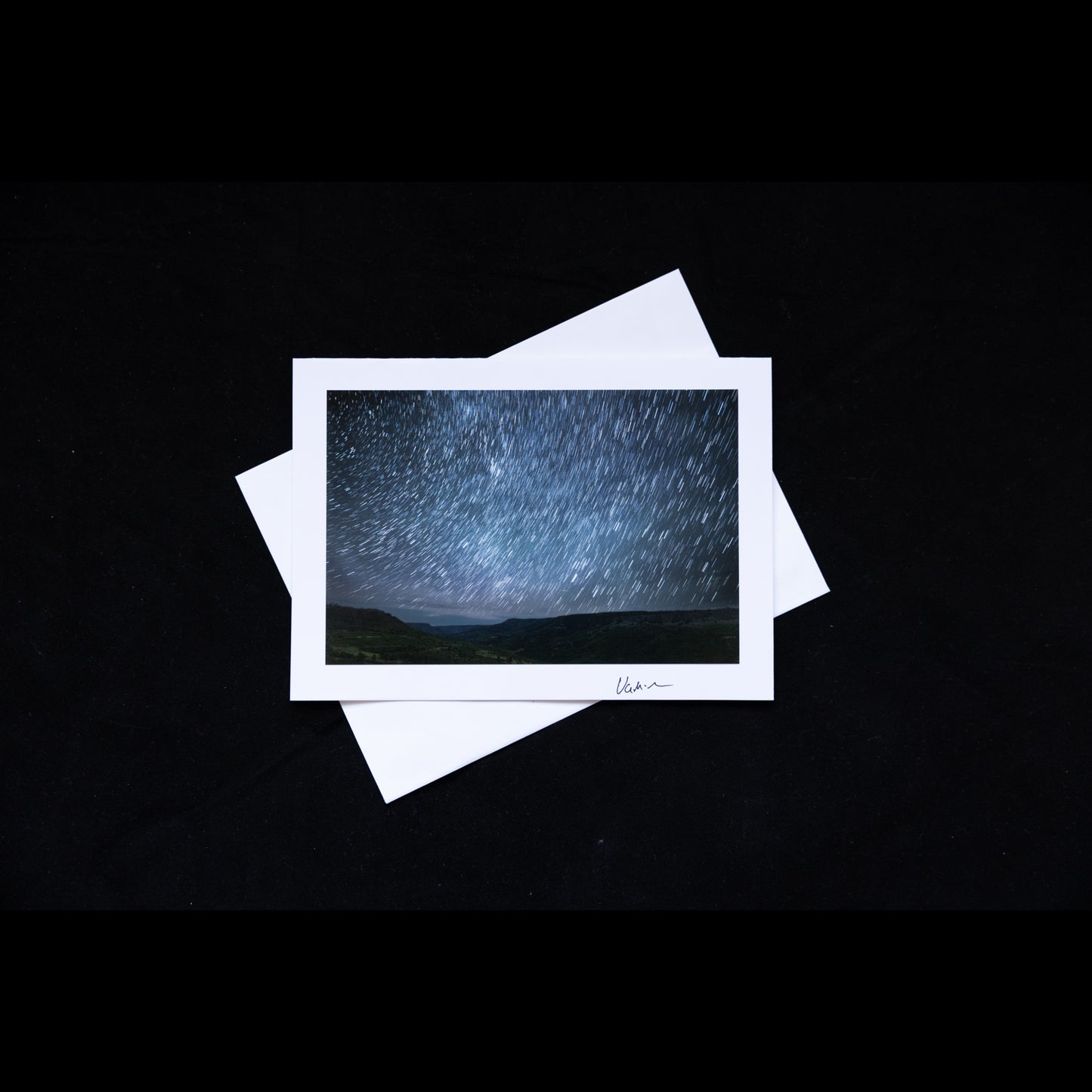 Photo Notecard Star Trails over Northern New Mexico