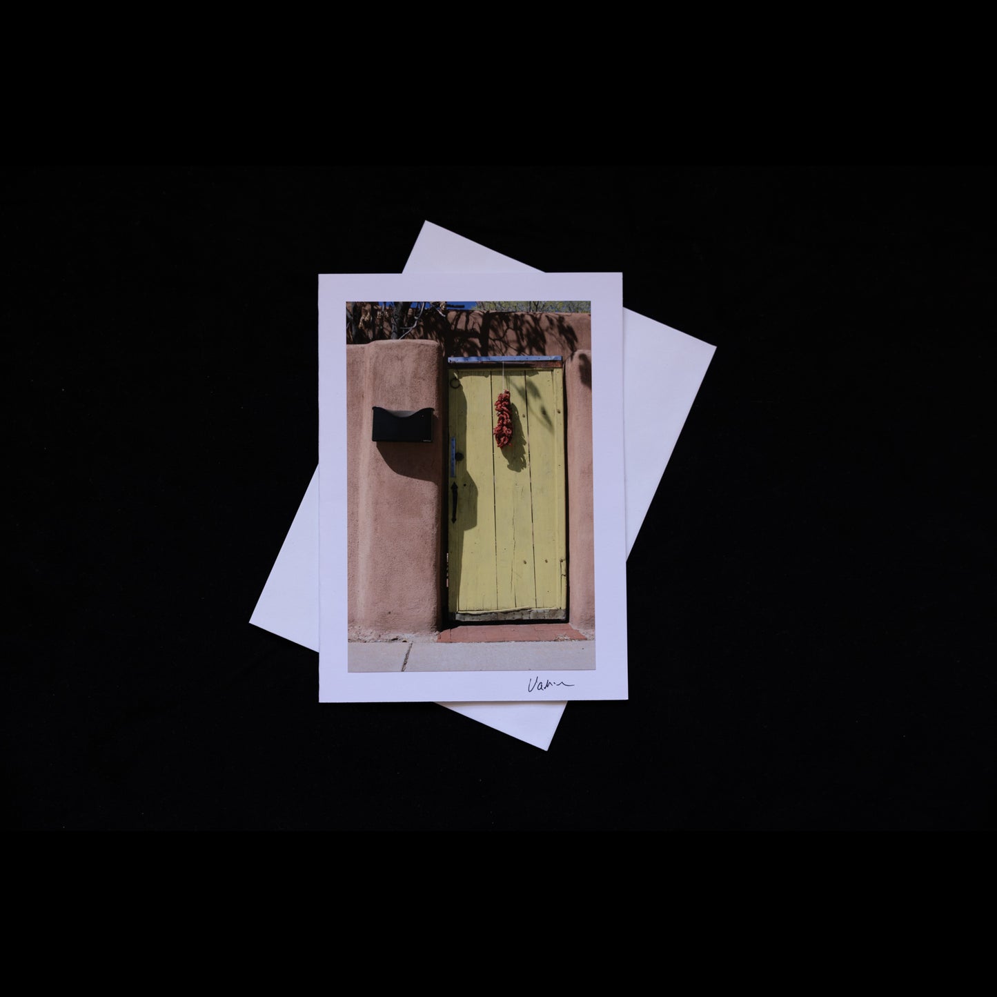 Photo Notecard with Yellow Door
