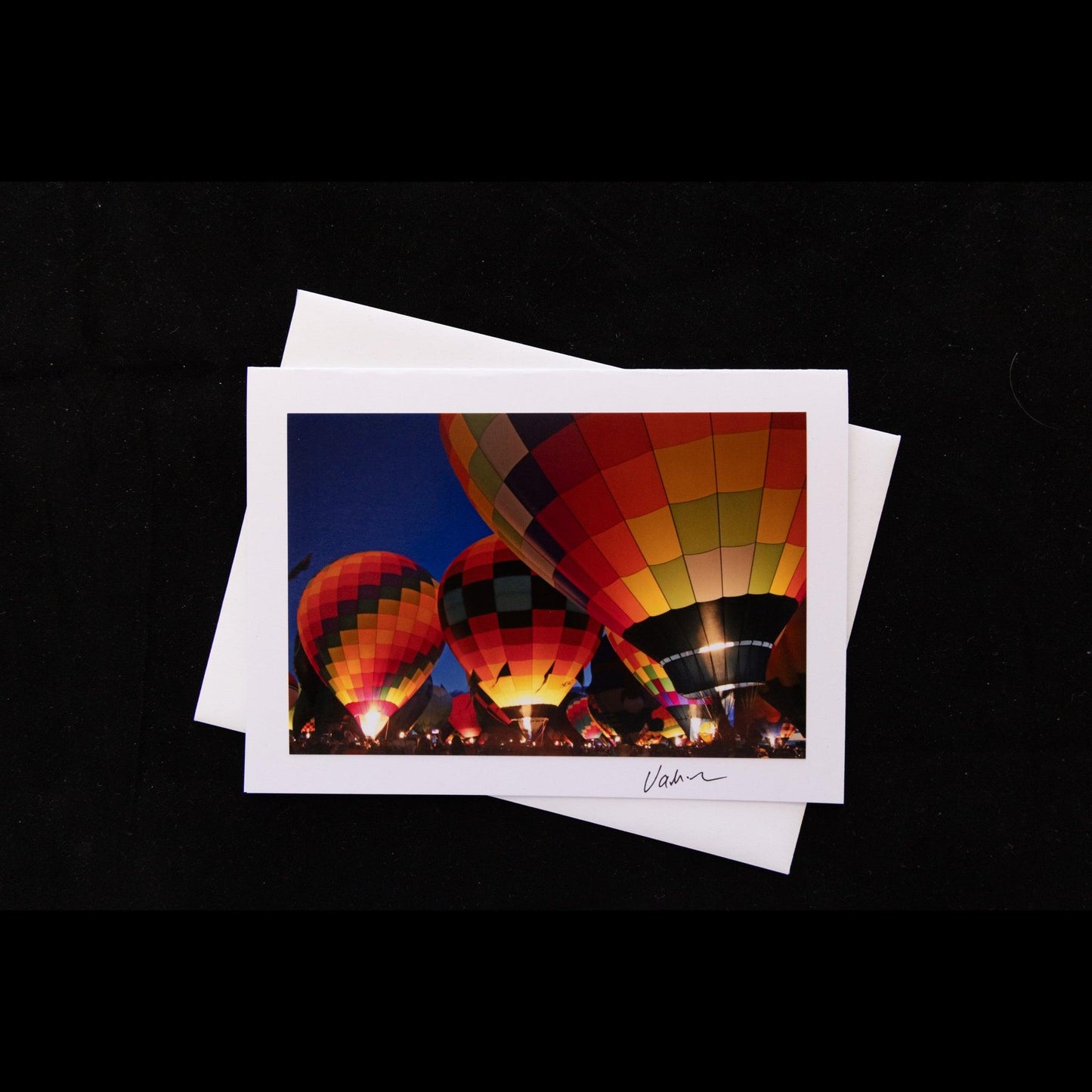 Phot notecard balloon glow