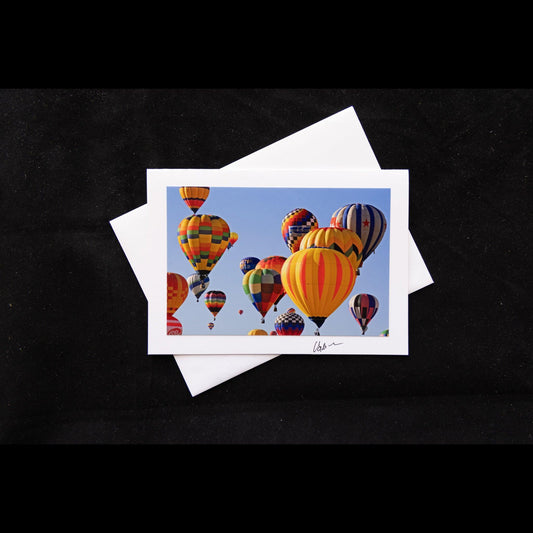 Balloons In the Air Notecard - V. Isenhower Photography