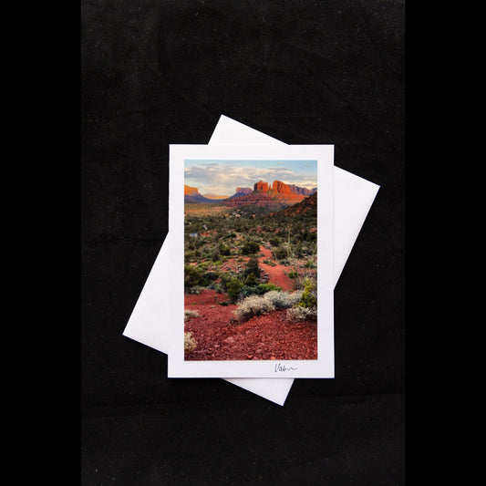 Photo Notecard Cathedral Rock at Twilight