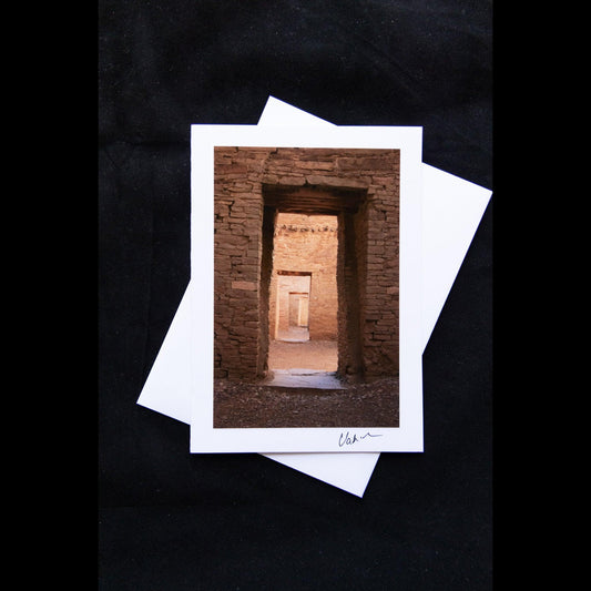 Photo Notecard of Doors at Chaco Canyon Ruins