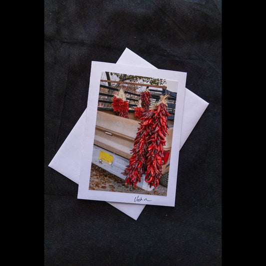 Chile Ristras in Chimayo Photo notecard