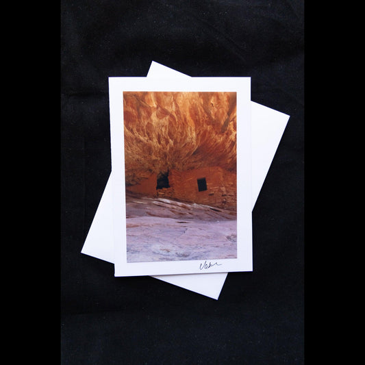 Photo Notecard House on Fire Ruins