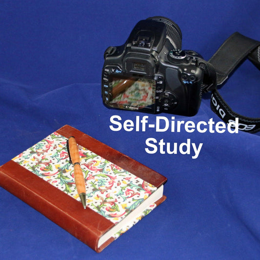 Camera-journal-pen-self-directed-study