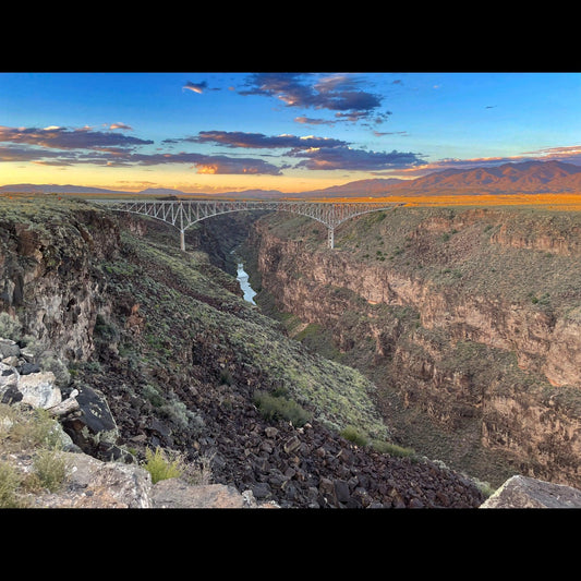 Photo of the Rio Grande Gorge Bridge north of Taos