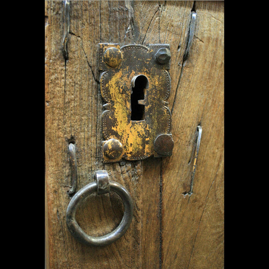 old-yellow-lock-and-hardware-v-isenhower-photography - V. Isenhower Photography